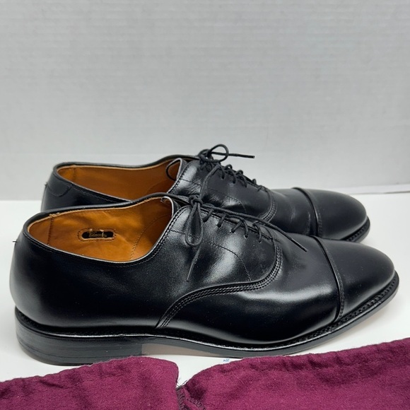 Allen Edmond Park Avenue Cap Toe Oxford Dress Shoe Leather Black Mens 8.5 EEE main image 13